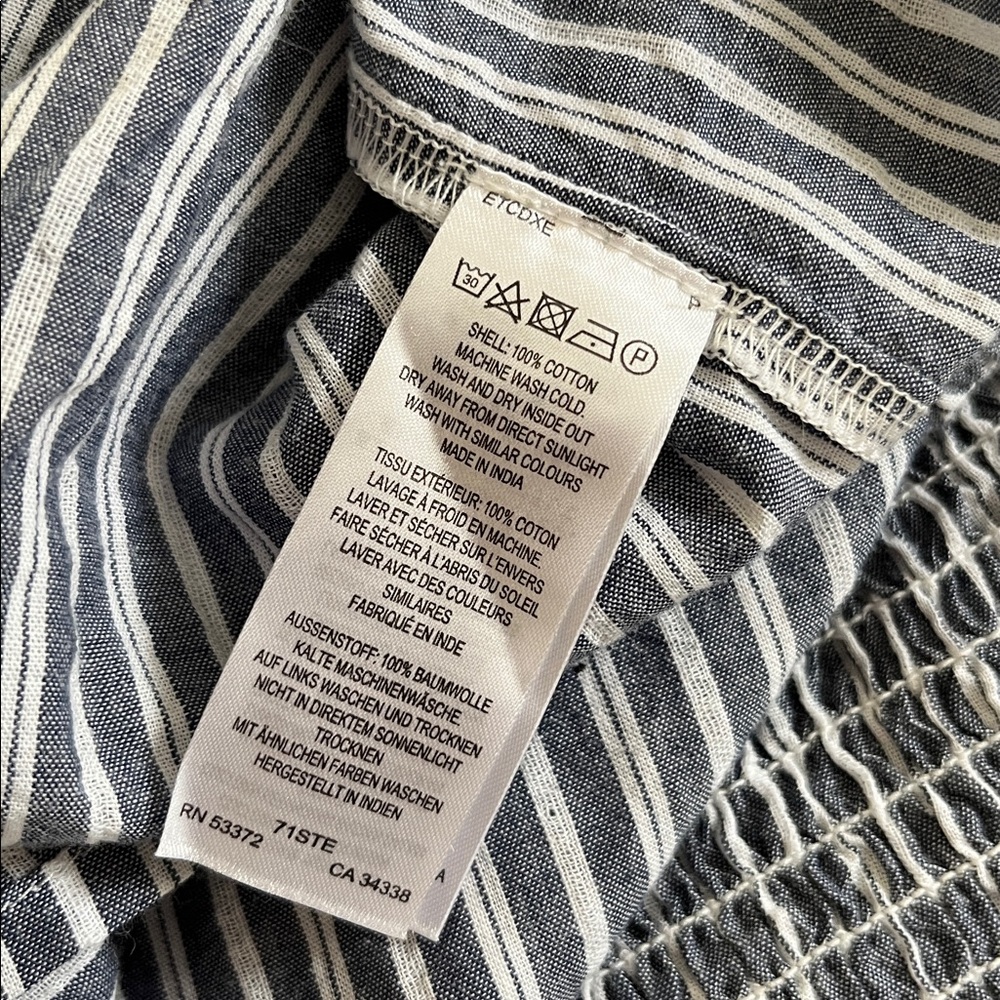 French Connection Blue and White Striped Mini Dress - Picture 13 of 13